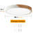 Metal and Wood LED Flush Mount Ceiling Light 6500K White-1798970194-1803618907