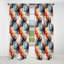 Bleu et rouge Marble Elegance I - Rideau de marbre abstrait - Rideau de marbre occultant - 1 panneaux-107539615