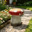 Tabouret de jardin en résine en forme de champignon-1753957851