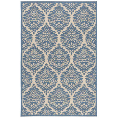 Gipson Hooked Indoor/ Outdoor Cream/Blue Rug