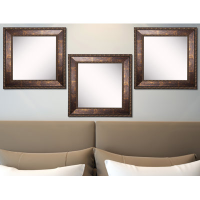 Derrik Solid Wood Flat Wall Mirror