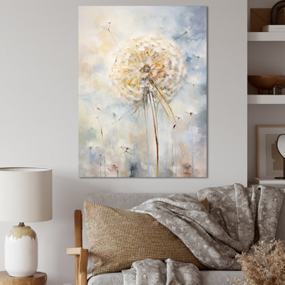 Dandelion Charm in Winter I - Pissenlit, art mural