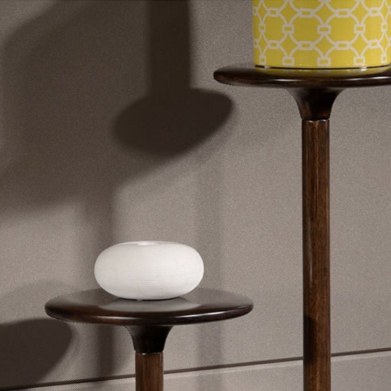 Chemin de table en bois massif Mid-Century