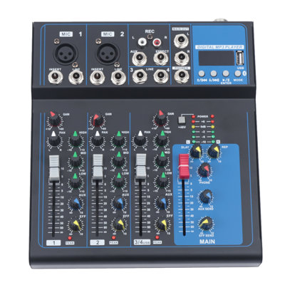 Console de mixage DJ 4 canaux compatible Bluetooth avec audio USB