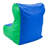 School Age High Back Lounger - Blue/Green