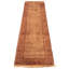 Tapis brun transitionnel noué à la main de conception unique 2 pi 10 po x 11 pi 4 po