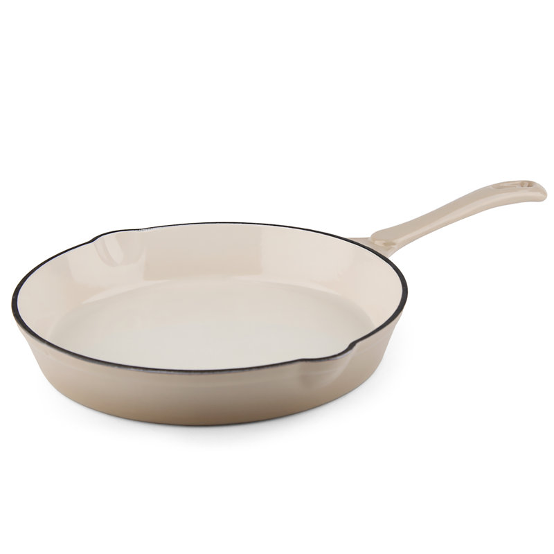 7 - Piece Cast Iron Cookware Set, Beige