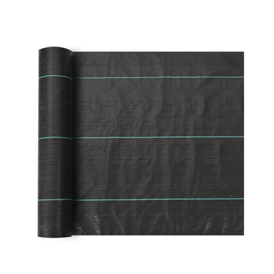Tissu de protection contre les mauvaises herbes à usage intensif de qualité supérieure VEVOR - couverture géotextile tissée à haute perméabilité de 4 pi x 300 pi pour les allées et les jardins