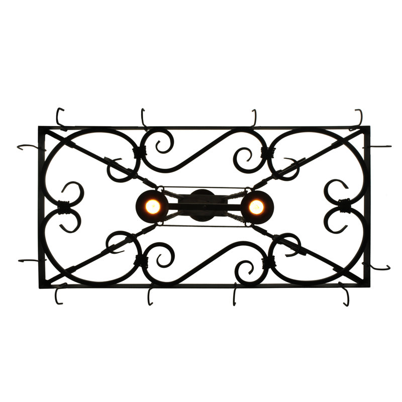 2 Light Pot Rack