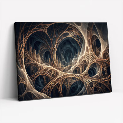 «Gallery Wrap», art mural sur toile pour le salon, la chambre à coucher, le bureau ou le vestibule - décoration murale décorative avec art fractal