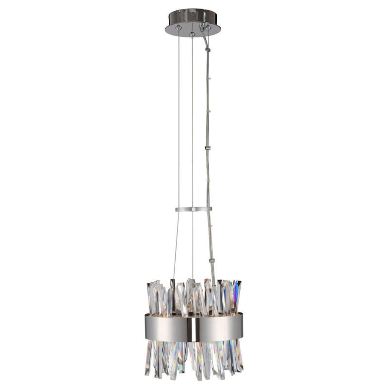 Luminaire suspendu chromé Glacier 1 LT Allegri, Chrome