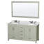 Sheffield 60" Double Bathroom Vanity Set with Mirror-740799149-740799151