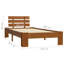 vidaXL Bed Frame Solid Pine Wood-1762100042-1762100052