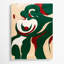 Abstrait art figuratif sur toile vert 78-1659815593