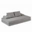Canapé-lit convertible en chenille Boneless-1425656523