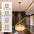 24 Inch Modern Drum Pendant Light With Adjustable Chain, Fabric Chandelier