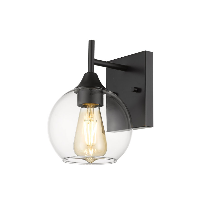 Leyburn Dimmable Bath Sconce, Black