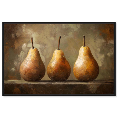 Art mural ferme sur toile Pear Trio par Art Remedy