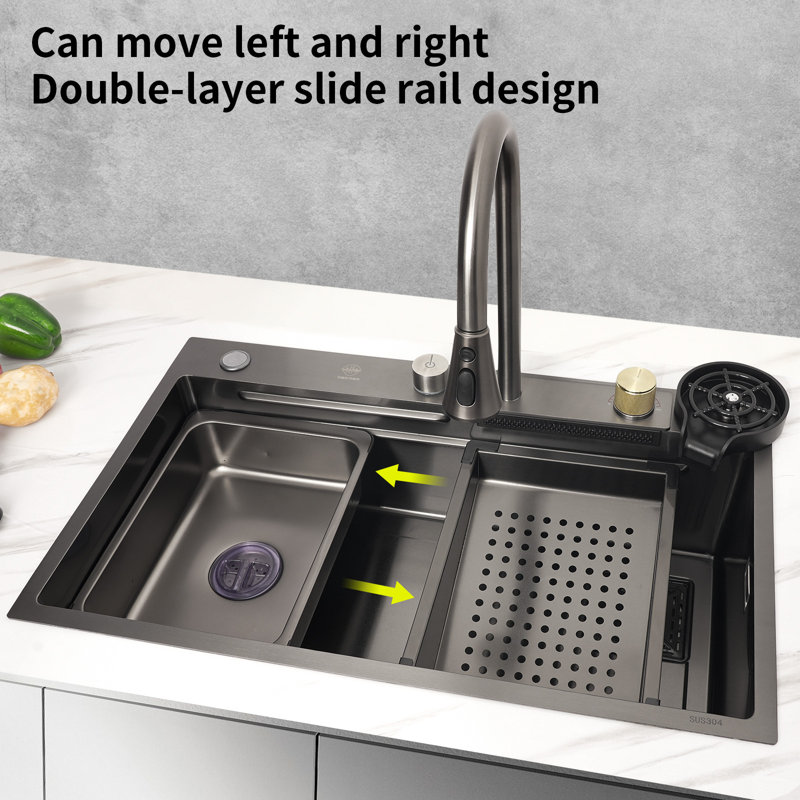 Pehohe Drop-In Single Bowl Stainless Steel Kitchen Sink & Reviews | Wayfair