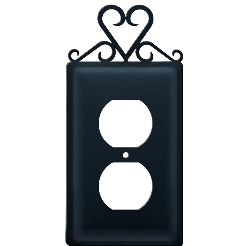 Heart 2-Gang Duplex Outlet Wall Plate