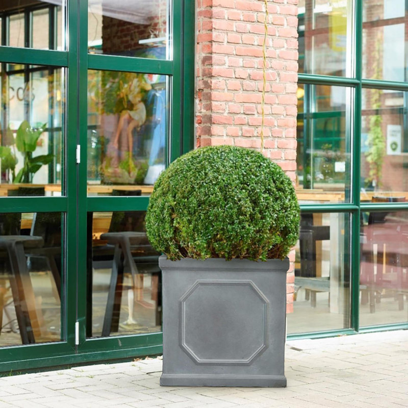 Handmade Planter Box, 45cm H x 45cm W x 45cm D, Grey