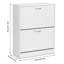 Shoe Cabinet 12 Pair Flip Down Shoe Storage-458135831