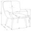 Fauteuil d'appoint rembourré Memphys-245354329