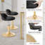 Aieden Upholstered Velvet Adjustable Height Bar Stool-1245175021
