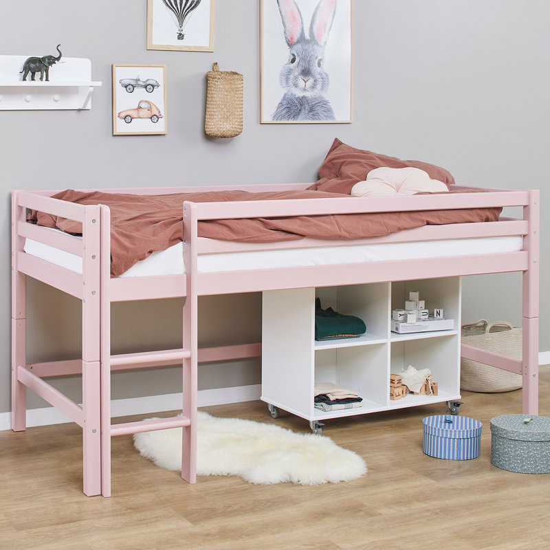 Storage Kids Bed, Pale Rose