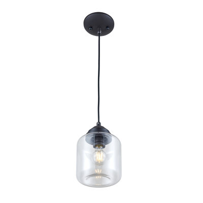 Luminaire suspendu cylindrique à 1 lumière Gronroos