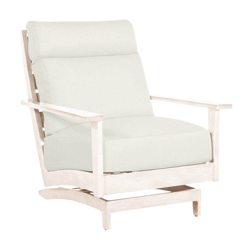 Méridienne en aluminium Kennebunkport - chêne, Chêne, Blanc naturel, Pas de passepoil + bourre standard