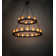 24 - Light Dimmable Wagon Wheel Chandelier