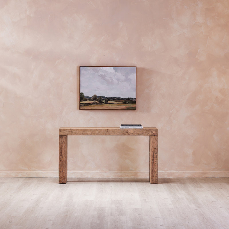 Adams Console Table Rustic Brown, Natural