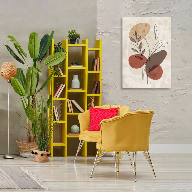  "Sprig Outline Neutrals", art mural par LSR Design Studio, H 36 po x l 24 po