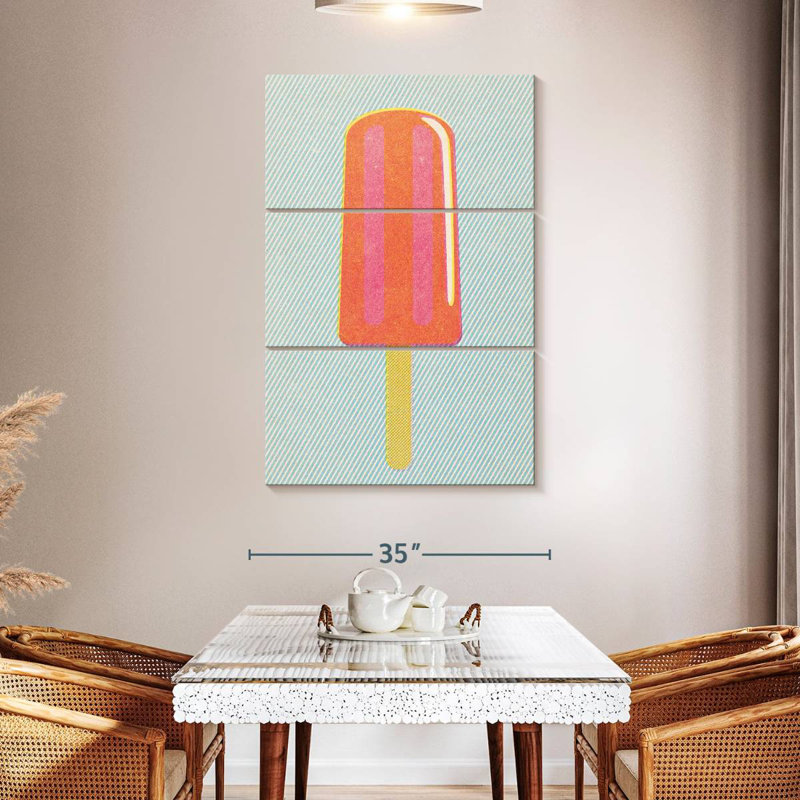 Yarlin Popsicle, 50" H x 32" W