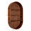 Minx Oval Solid Mango Wood Accent Wall Shelf-792270574