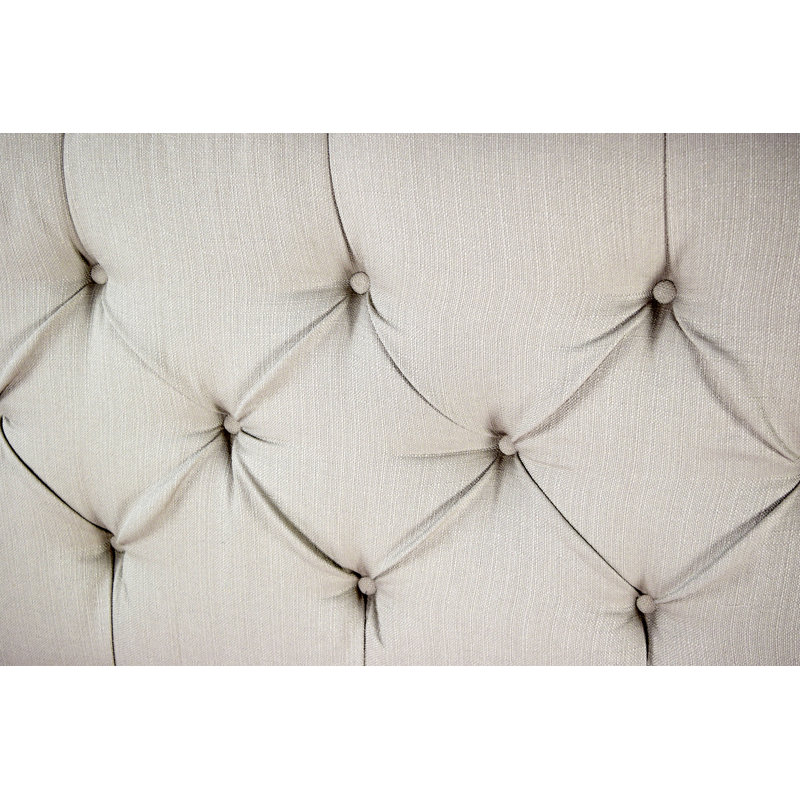 Lerman Upholstered Headboard, Full, Beige