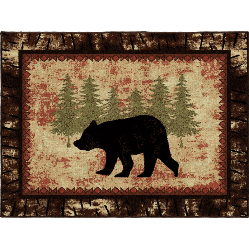 Southwestern Indoor Rug, Rectangle 3'11" x 5'3"
