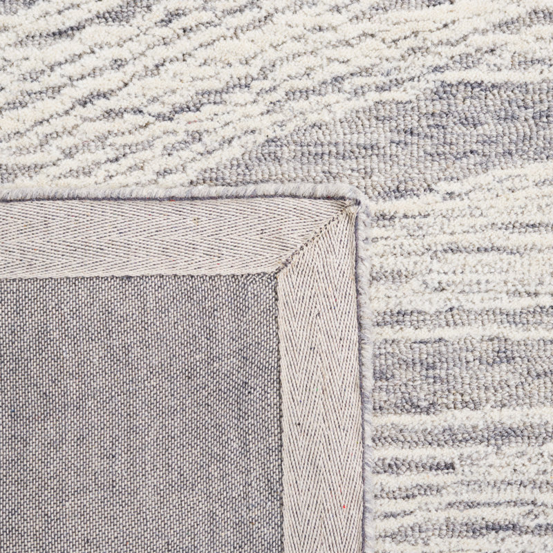 Abstract Wool Hand Tufted Area Rug, Rectangle 152 x 244 cm