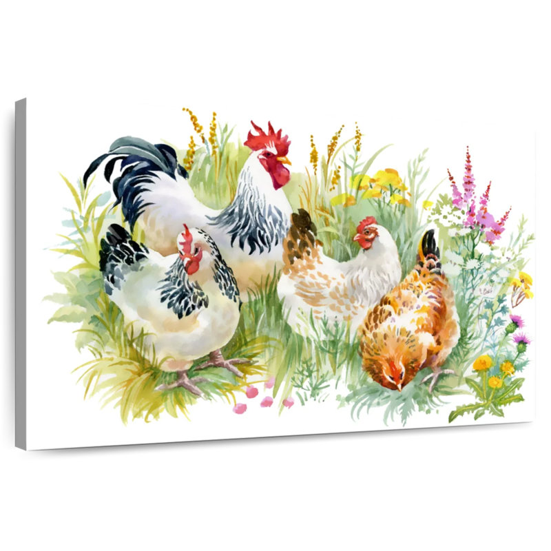 Brampt Chicken Posse, 26" H x 39" W