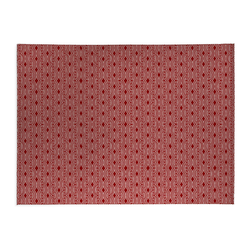 Tapis de cuisine Byrdhill, Cranberry Red, Rectangle 5' x 7'