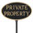 Private Property Sign with Lawn Stake-1469535167