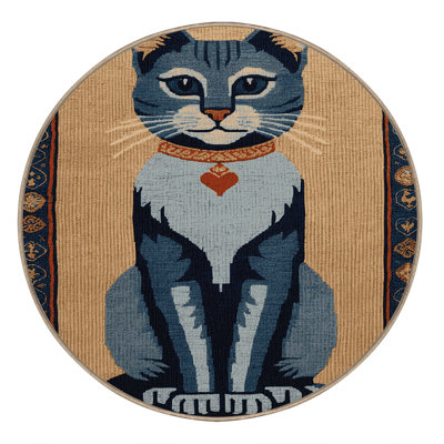 Washable Korat Cats Area Rug