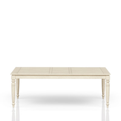 Table With Leaf - Whitewash