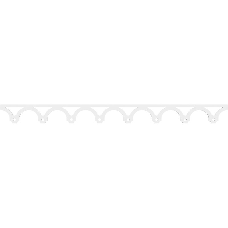 Garniture de trenton de qualité architecturale, H 4 po x L 48 po x P 0,63 po