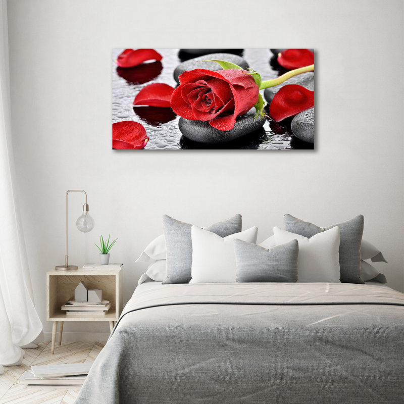 Red Rose - Wrapped Canvas Print