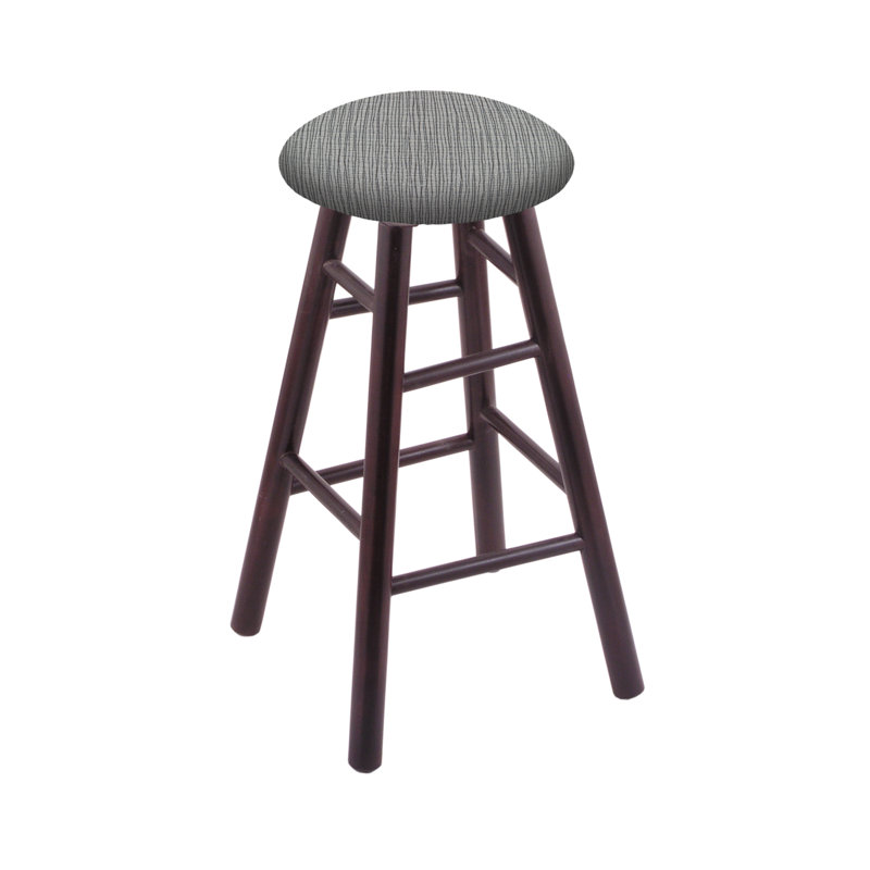 Swivel 24" Bar Stool, Dark Cherry Maple, Graph Alpine, Extra Tall (36” Seat Height)