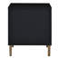 Table de chevet noire, argentée et dorée avec une grande capacité de tiroir - Espace de rangement pour la chambre à coucher 3
