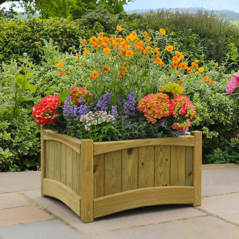 Shreveport Wood Planter Box