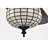 Charlim 5-blade Matte Black Lighted Ceiling Fan With Bee-hive Tiffany Glass Shade Remote Control